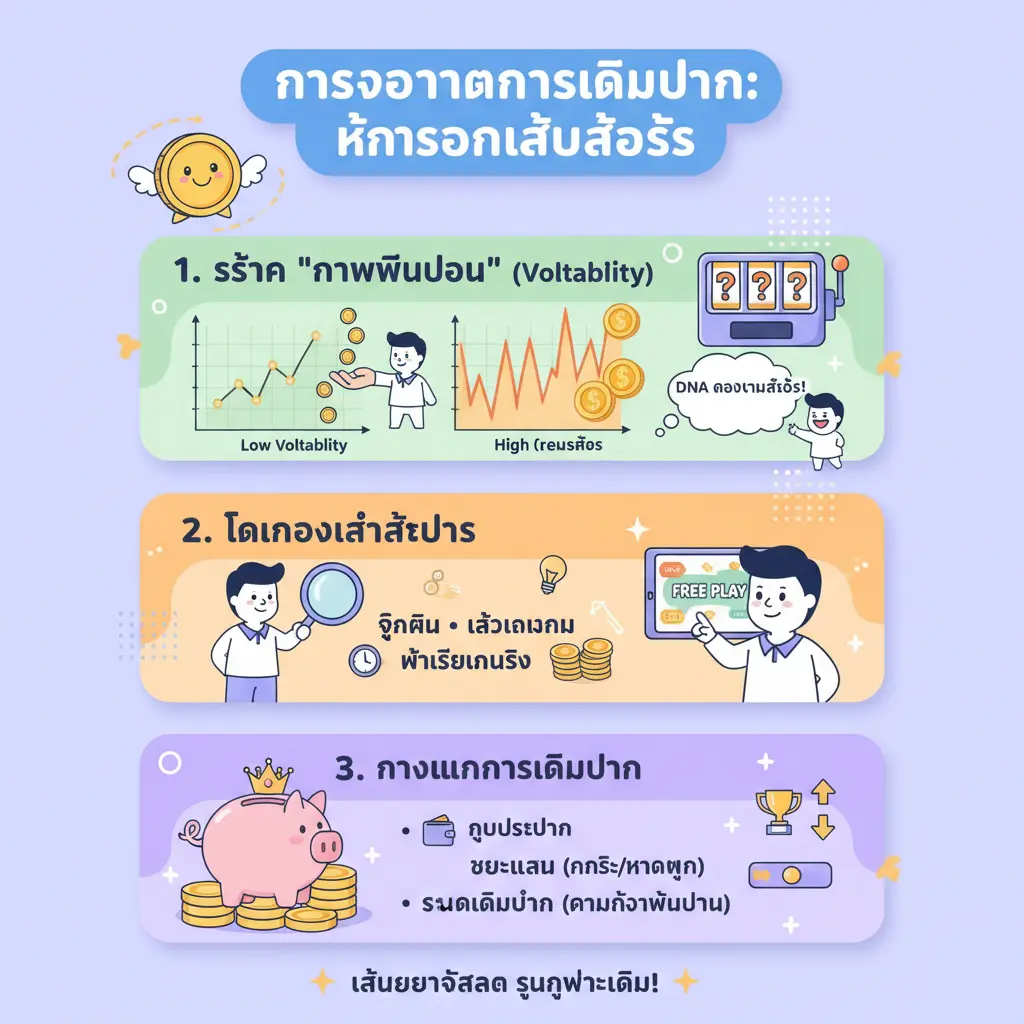 ขั้น ตอน การเล่นสล็อต - การจัดการการเดิมพัน