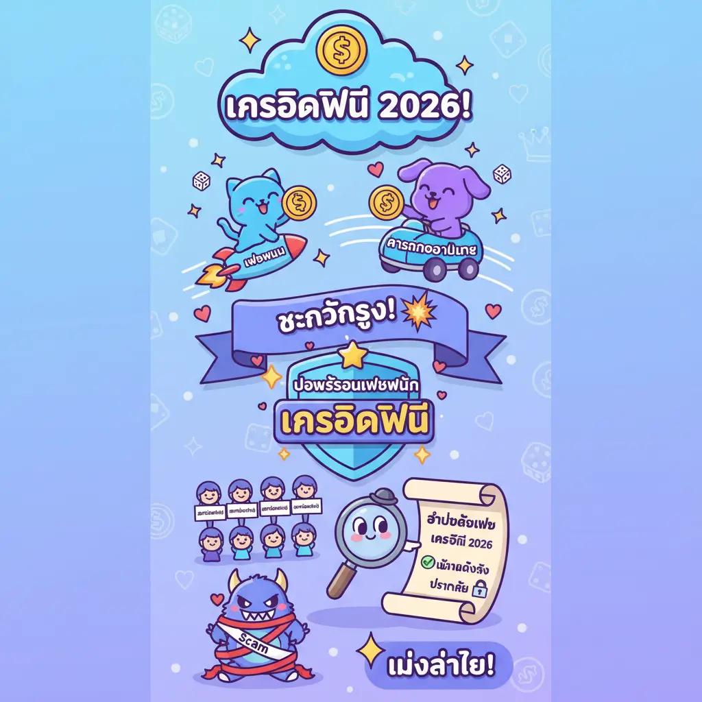 สมัครรับเครดิตฟรี - เครดิตฟรี